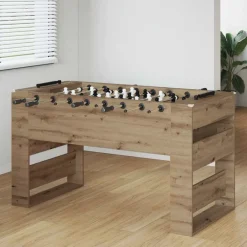 Clearance vidaXL Foosballbord 146,5 x 74 x 85 cm Konstruerat trä artisan ek