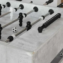Hot vidaXL Foosballbord 146,5 x 74 x 85 cm Konstruerat trä Betonggrå