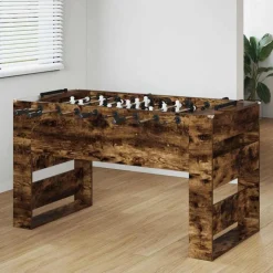 vidaXL Foosballbord Rökt Ek 146,5 x 74 x 85 cm Konstruerat trä