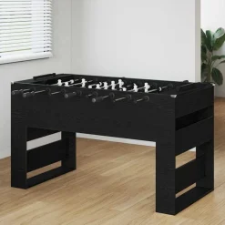 Hot vidaXL Foosballbord 146,5 x 74 x 85 cm Konstruerat trä Svart ek