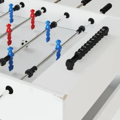 vidaXL Foosballbord Vit 125 x 60,5 x 80 cm Konstruerat trä