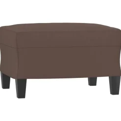 vidaXL Fotpall brun 60x50x41 cm konstläder