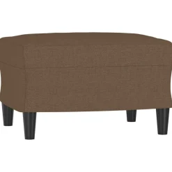 vidaXL Fotpall brun 60x50x41 cm tyg