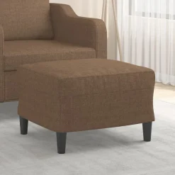 vidaXL Fotpall brun 60x50x41 cm tyg