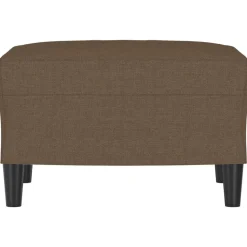 vidaXL Fotpall brun 60x50x41 cm tyg