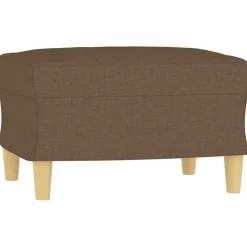 vidaXL Fotpall brun 60x50x41 cm tyg