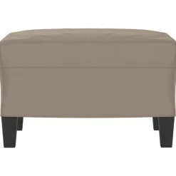 Hot vidaXL Fotpall brun 60x50x41 cm mikrofibertyg Taupe