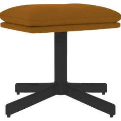 vidaXL Fotpall brun 60x60x36 cm sammet