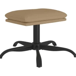 Hot vidaXL Fotpall 60x60x36 cm konstläder Cappuccino