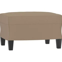 vidaXL Fotpall cappuccino 60x50x41 cm konstläder