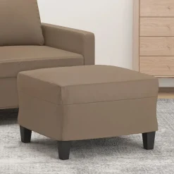 vidaXL Fotpall cappuccino 60x50x41 cm konstläder