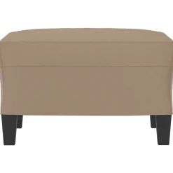 vidaXL Fotpall cappuccino 60x50x41 cm konstläder