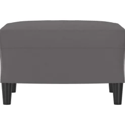 vidaXL Fotpall grå 60x50x41 cm konstläder