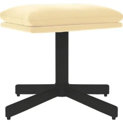 Clearance vidaXL Fotpall gräddvit 60x60x36 cm sammet Kräm