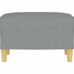 vidaXL Fotpall Ljusgrå 60x50x41 cm tyg