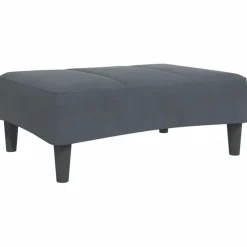 Discount vidaXL Fotpall 77x55x31 cm sammet Mörkgrå