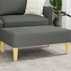 Online vidaXL Fotpall 77x55x31 cm tyg Mörkgrå