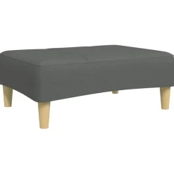 vidaXL Fotpall mörkgrå 77x55x31 cm tyg