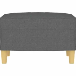 vidaXL Fotpall mörkgrå 60x50x41 cm tyg