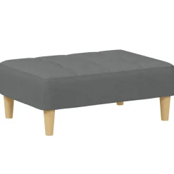 vidaXL Fotpall mörkgrå 77x55x31 cm tyg