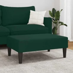 vidaXL Fotpall mörkgrön 77x55x31 cm sammet