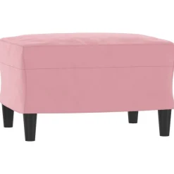 vidaXL Fotpall rosa 60x50x41 cm sammet