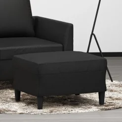 Outlet vidaXL Fotpall 60x50x41 cm konstläder Svart