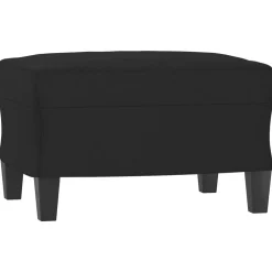 Outlet vidaXL Fotpall 60x50x41 cm mikrofibertyg Svart