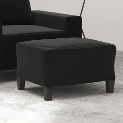 Outlet vidaXL Fotpall 60x50x41 cm mikrofibertyg Svart