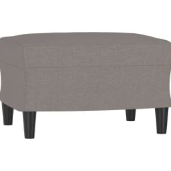 vidaXL Fotpall Taupe 60x50x41 cm tyg