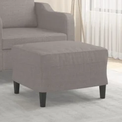 vidaXL Fotpall Taupe 60x50x41 cm tyg