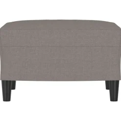 vidaXL Fotpall Taupe 60x50x41 cm tyg