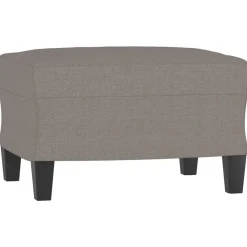 vidaXL Fotpall Taupe 60x50x41 cm tyg