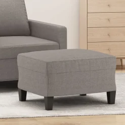 vidaXL Fotpall Taupe 60x50x41 cm tyg