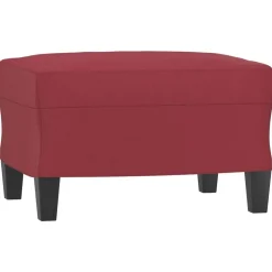 vidaXL Fotpall vinröd 60x50x41 cm konstläder