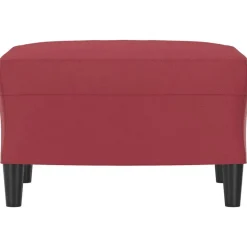 vidaXL Fotpall vinröd 60x50x41 cm konstläder