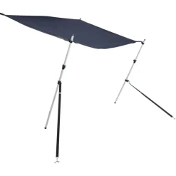 vidaXL Förlängningsdel för båtkapell set blå 170x170x(113-182,5) cm