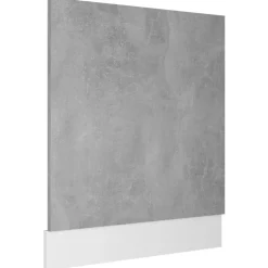 vidaXL Front för diskmaskin “Lyon” betonggrå 59,5x3x67 cm
