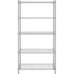 Online vidaXL Förvaringshylla med 5 hyllplan 90x35x180 cm 250 kg Krom
