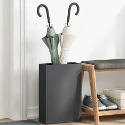 Online vidaXL Förvaringskrok & Ställ 28 x 12 x 41 cm Stål Svart