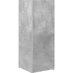 vidaXL Förvaringskrok & Ställ med lagring Betonggrå 25 x 24,5 x 64 cm