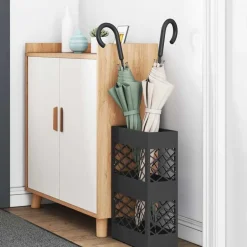 Discount vidaXL Förvaringskrok & Ställ 28 x 12 x 41 cm Stål Svart