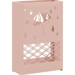 Discount vidaXL Förvaringskrok & Ställ 28 x 12 x 41 cm Stål Rosa