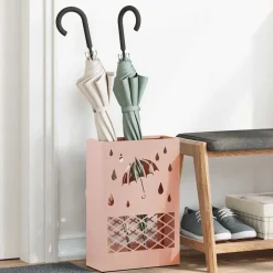 Discount vidaXL Förvaringskrok & Ställ 28 x 12 x 41 cm Stål Rosa