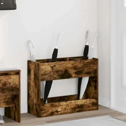 vidaXL Förvaringskrok & Ställ Rökt ek 65 x 24 x 50 cm Konstruerat trä
