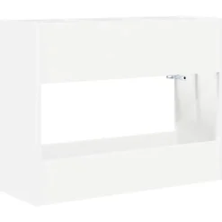 vidaXL Förvaringskrok & Ställ Vit 65 x 24 x 50 cm Konstruerat trä