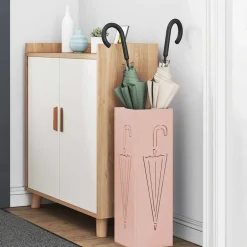 Hot vidaXL Förvaringskrok & Ställ 15,5 x 15,5 x 49 cm Metall Rosa