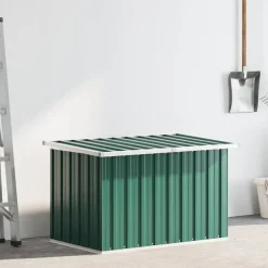 Sale vidaXL Förvaringslåda för trädgården 109x67x65 cm Grön