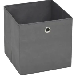 vidaXL Förvaringslådor 4 st non-woven tyg 28x28x28 cm grå