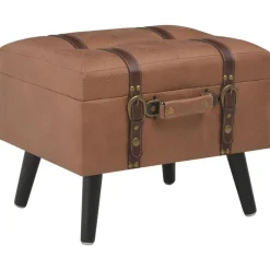 Sale vidaXL Förvaringspall 40 cm konstläder Brun